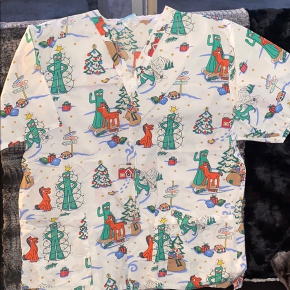 Care Bears Other - Christmas scrub top